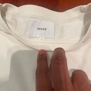 Rhude Cream Crewneck Tee